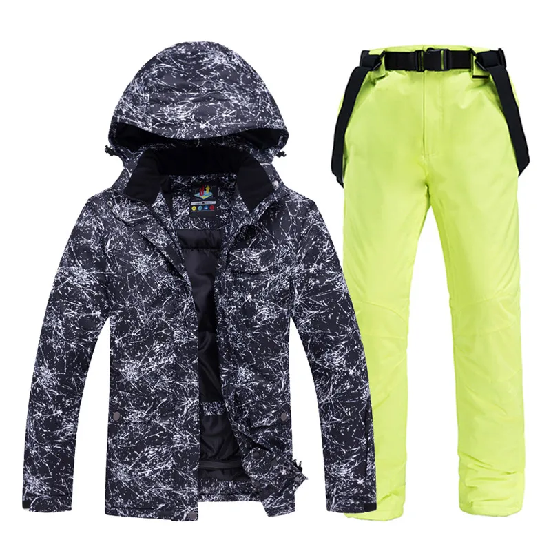 Picture Jacket pant 30 Женская Мужская зимняя одежда, комплекты для сноубординга, водонепроницаемая ветрозащитная Спортивная одежда для улицы, лыжный костюм, куртки+ зимние штаны с ремнем - Цвет: Picture Jacket pant