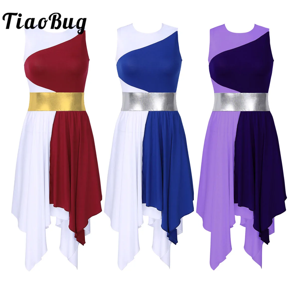 Женское балетное танцевальное платье для взрослых современное без рукавов