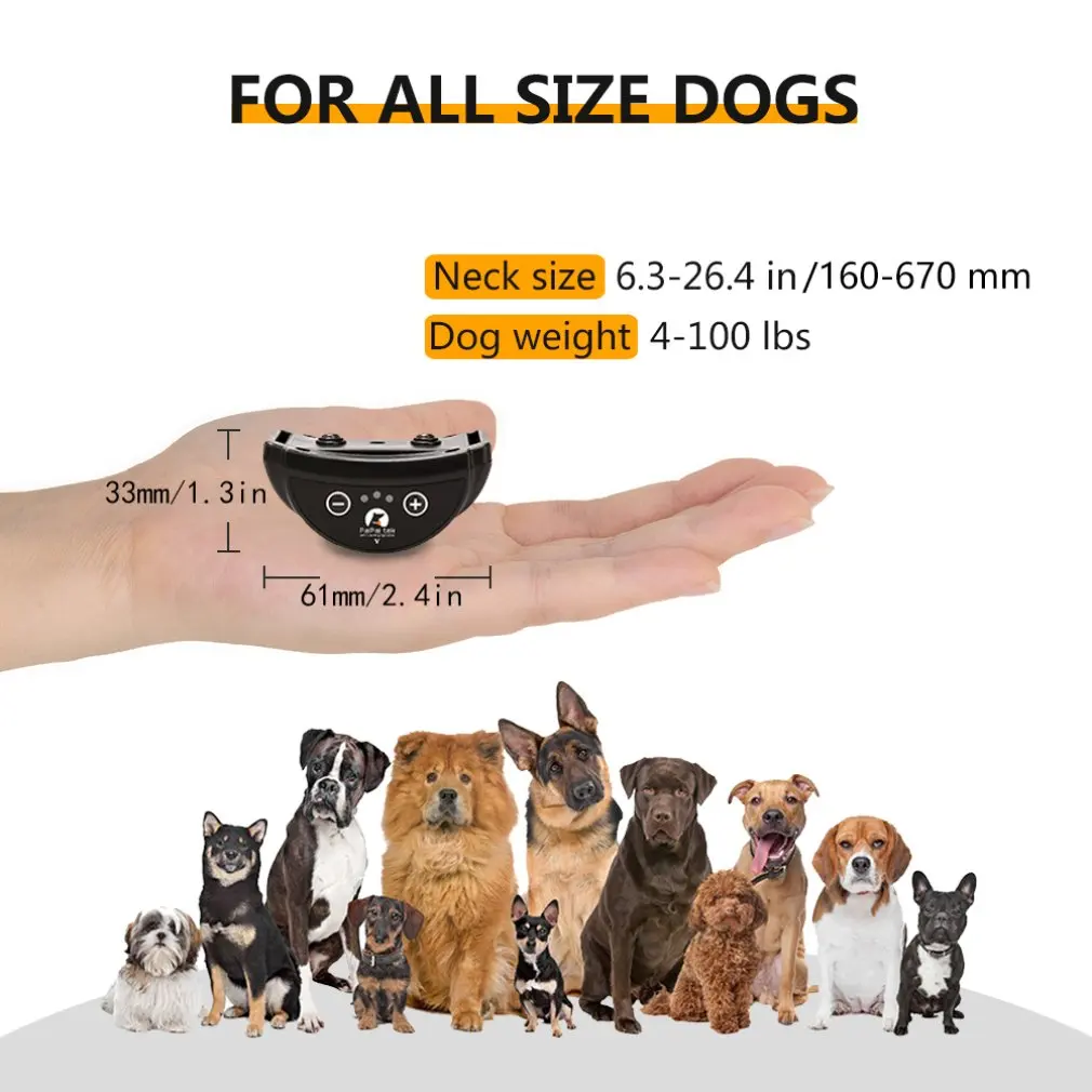 

PaiPaitek PD Rechargeable Dog Anti Bark Collar Shock Free Anti Bark Collar Sound Vibrate Anti Bark Collar For Dog