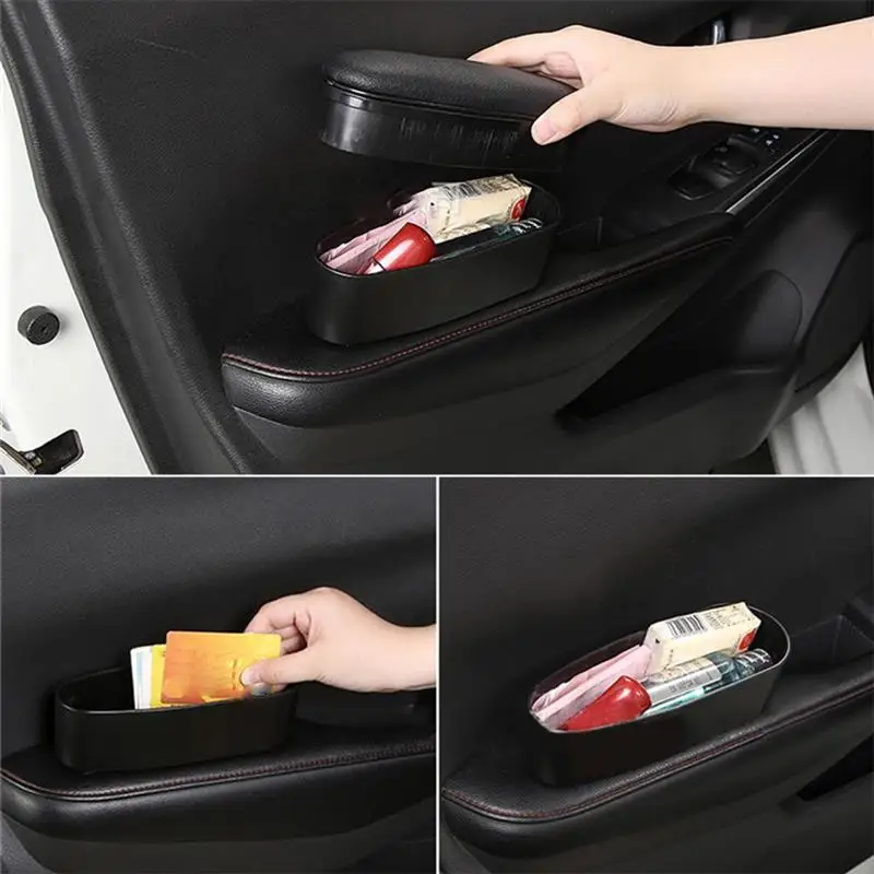 Нескользящий коврик для хранения регулируемый автомобильный подлокотник левой