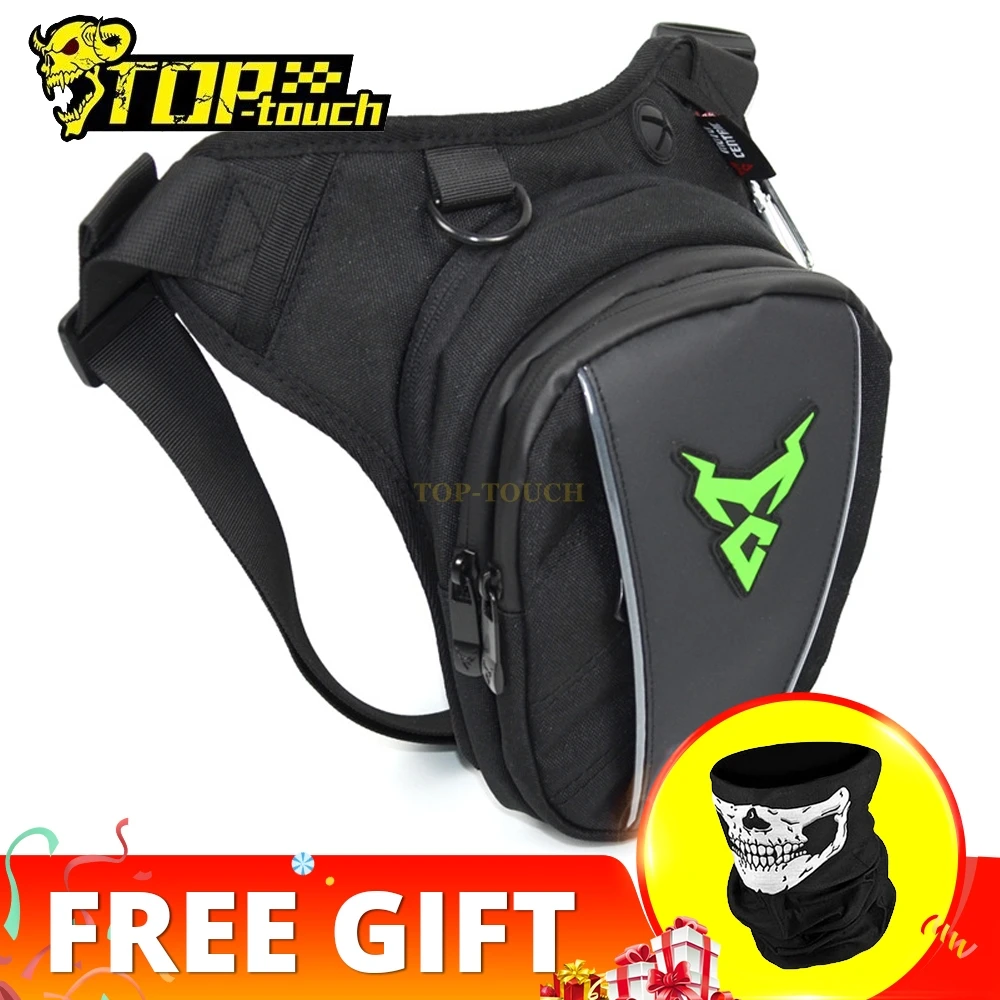 

Motorcycle Leg Bag Leather Waterproof Belt Hip Burn Multi-functional Moto Riding Fanny Pack Motorbike Rear Seat Bag Touring