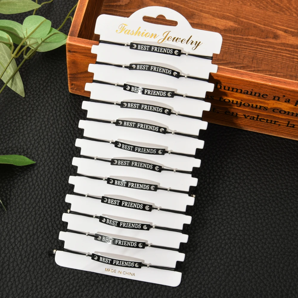 Набор женских браслетов с шармами Best Friend 12 шт./лот в богемном стиле браслет на