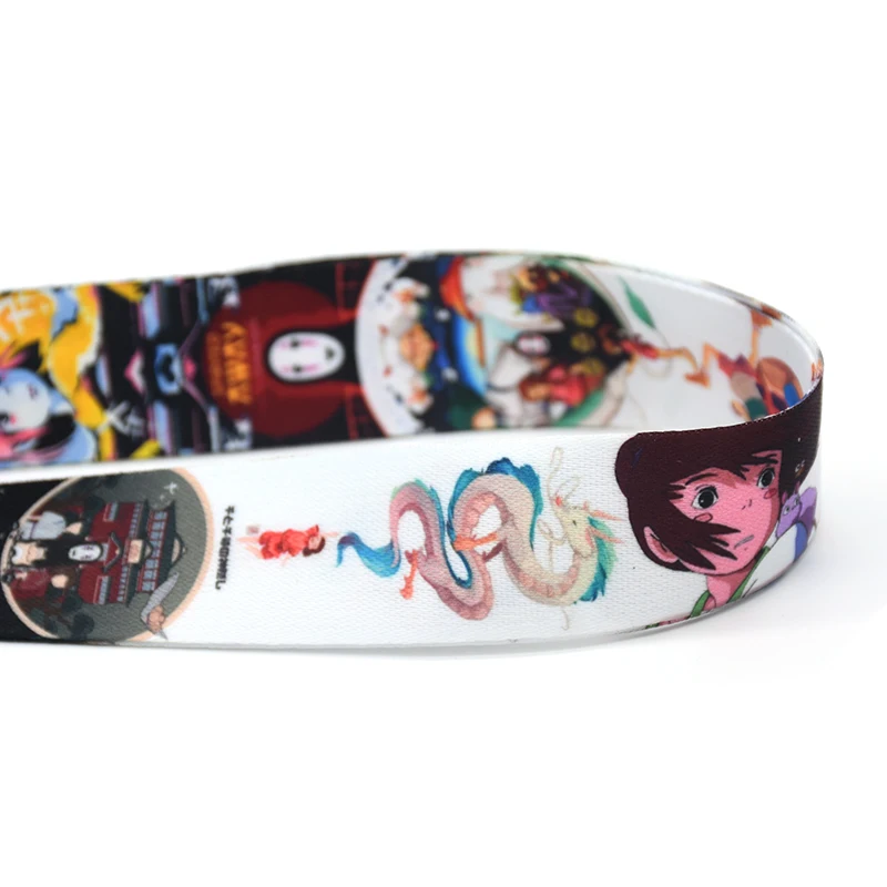 

30pcs/lot Lanyard Watercolor Lanyards Phone Case Spirited Away Lanyard for Keys Badge Holders Keychain A218