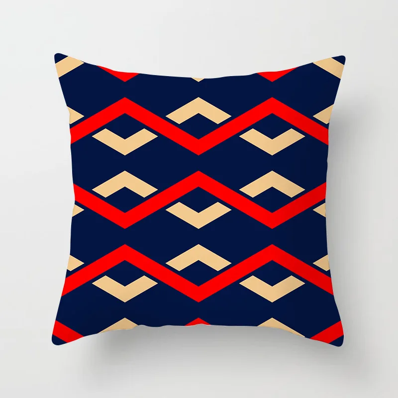 Простые Стильные геометрические наволочки с принтом 45x45 см квадратные