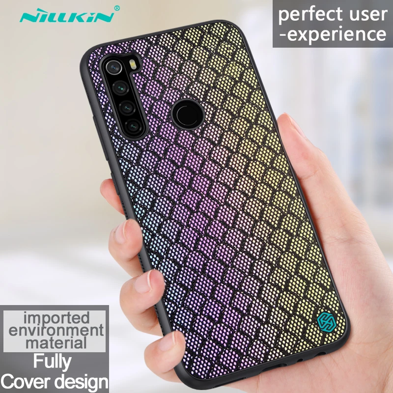 Для Xiaomi Redmi Note 8 Pro NILLKIN Twinkle чехол Роскошный гибкий ТПУ PC задняя крышка полиэфирная сетка светоотражающий чехол для телефона Fundas