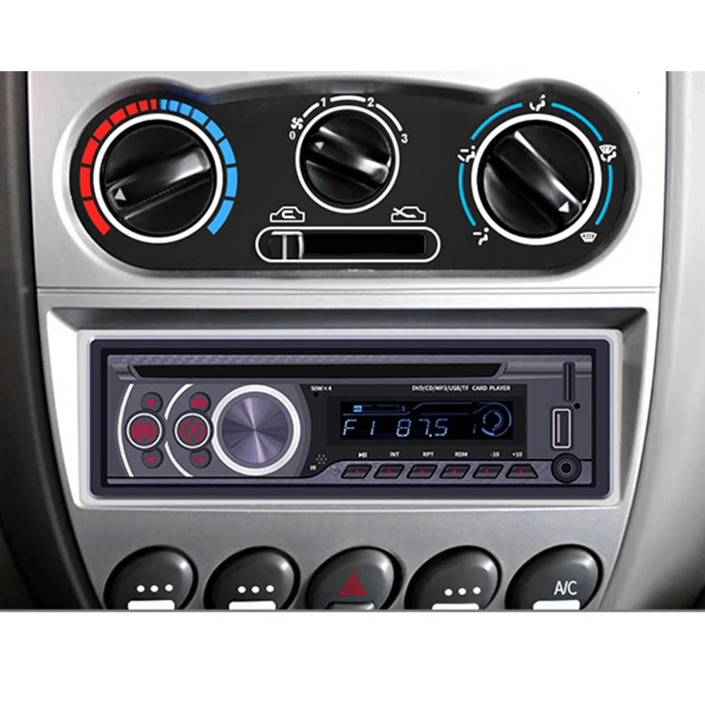 1 шт. автомобильный DVD Din Съемная панель радио Bluetooth FM приемник CD VCD MP3 SD USB 12 В в тире