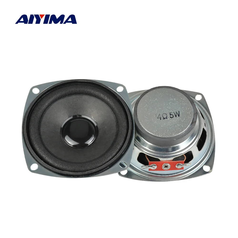 

AIYIMA 2Pcs 3 Inch Audio Full Range Speaker 4 Ohm 5W Loudspeaker DIY Portable Bluettoth Multimedia Speaker Home Theater
