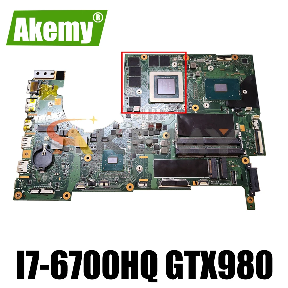 

P5NCN/P7NCN For ACER Predator 15 G9-591 G9-591R G9-592 G9-791 G9000 Laptop Motherboard CPU I7-6700HQ GPU GTX980 8GB 100% Tested