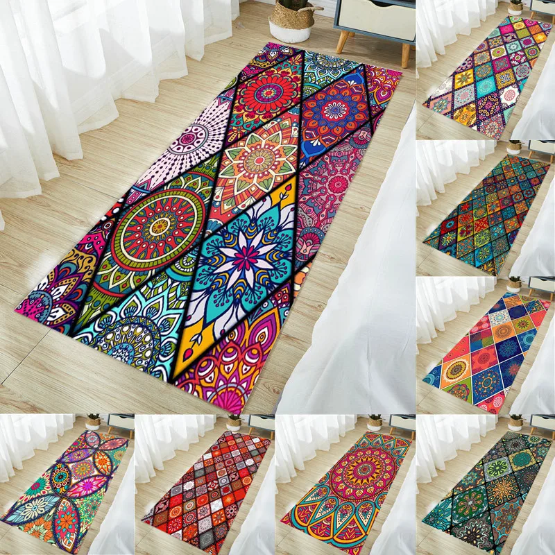 

Creative Mandala Style Carpet for Living Room Area Rug Floor Mat Bedside Hallway Doormat Kids Bedroom Rug Decoration Fluffy Rug