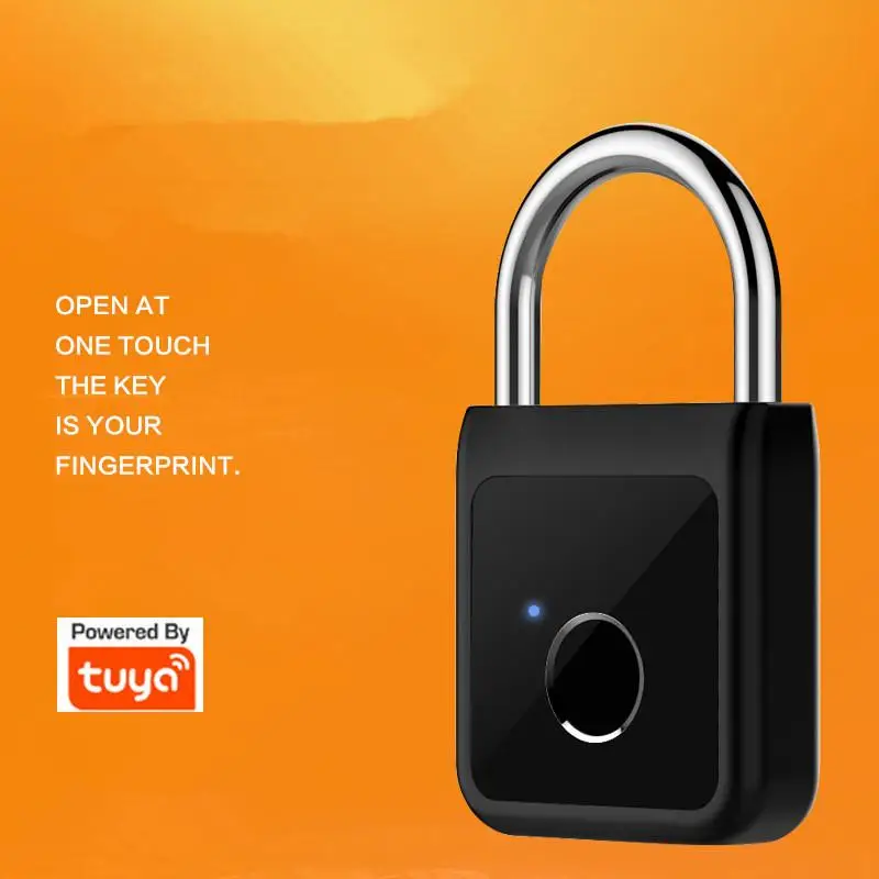 

Замок для дверей Tuya, с USB-разъемом для зарядки и отпечатком пальца