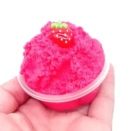 Strawberry Пушистые Фрукты Арбуз клубника слизи снятие стресса дети взрослые Эластичные Игрушки - Цвет: Strawberry