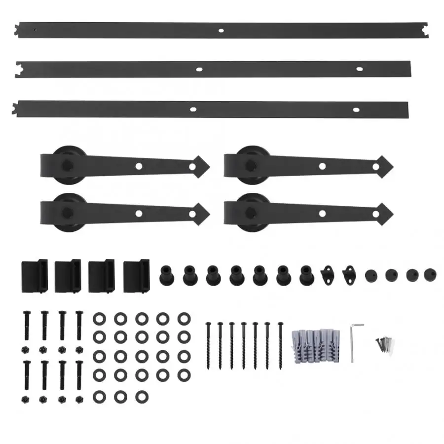 Дверные рельсы 10FT двухдверный сращивающийся тип из углеродистой стали подвесные