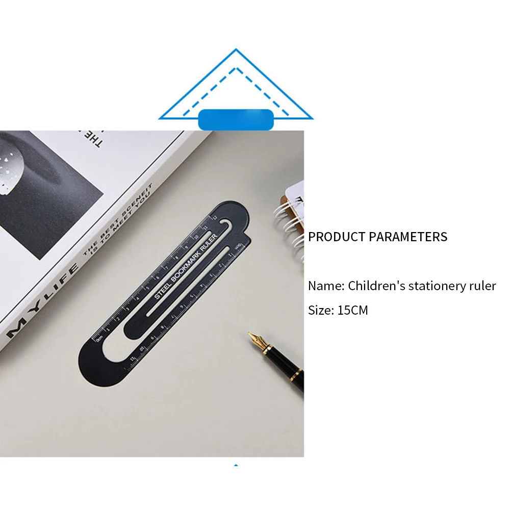 12cm15cm Высококачественная стальная линейка металлическая Закладка школьные
