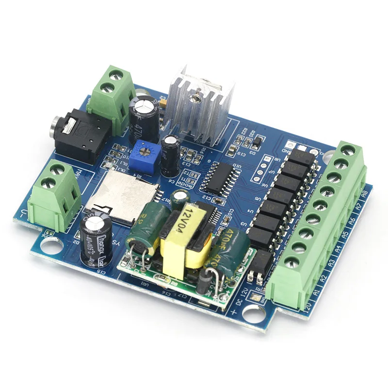 DC 12V MP3 воспроизведения голоса голосовой модуль широковещательный сигнал тревоги