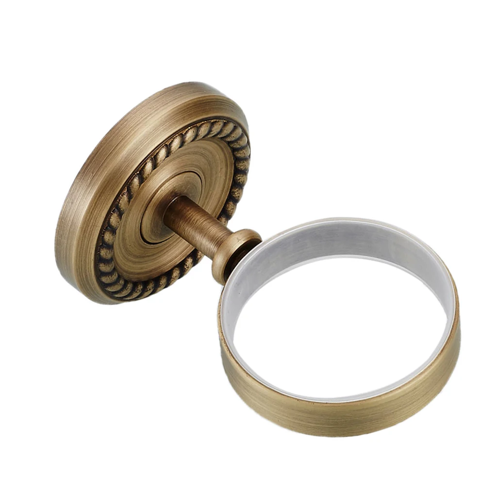 Аксессуары для ванной комнаты Одноместный держатель стакана Античная латунная