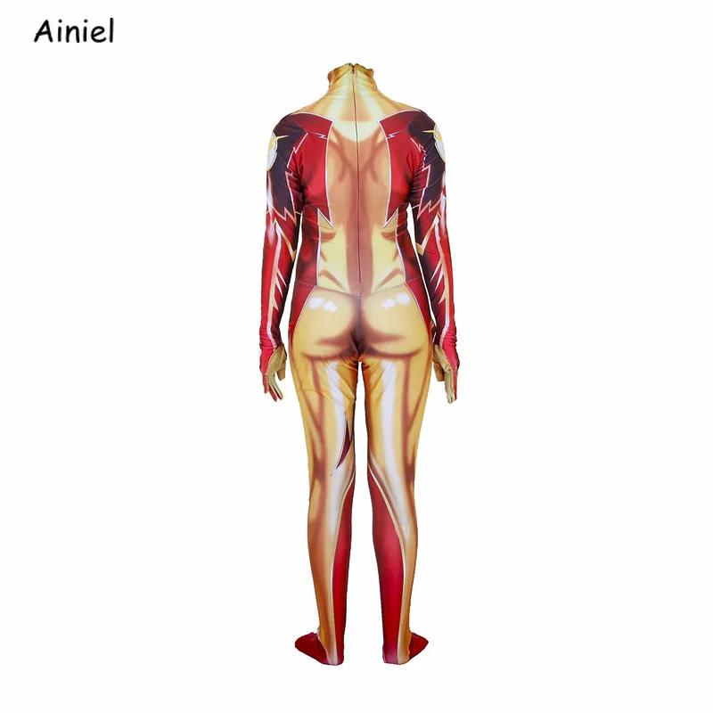 The Flash Cosplay Costume Zentai Lady Superhero Jumpsuits Halloween Women Kids Girls Female Version |