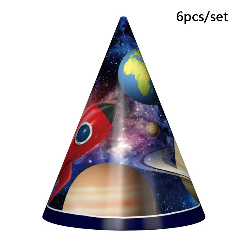 1 упаковка Rocket Planet Happy Birthday одноразовая столовая посуда набор для детской