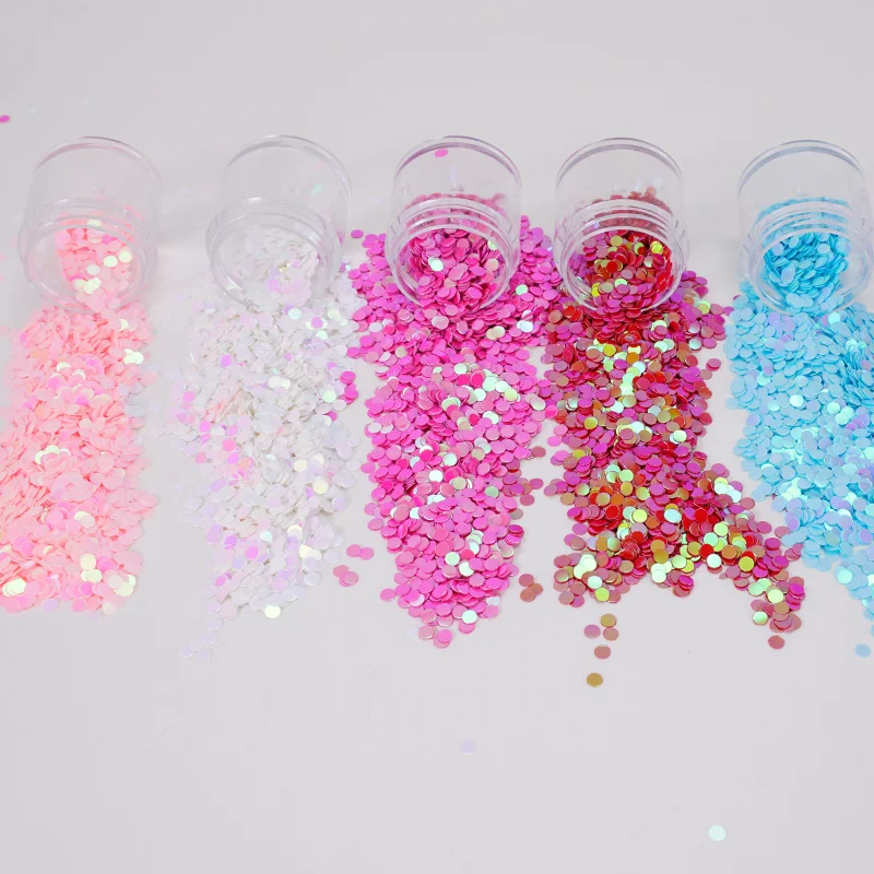 18PCS/Set Resin Shinning Filling Flash Glitter Rabbit Sakura Round Glitter UV Epoxy Resin Pigment Nail Art Decoration
