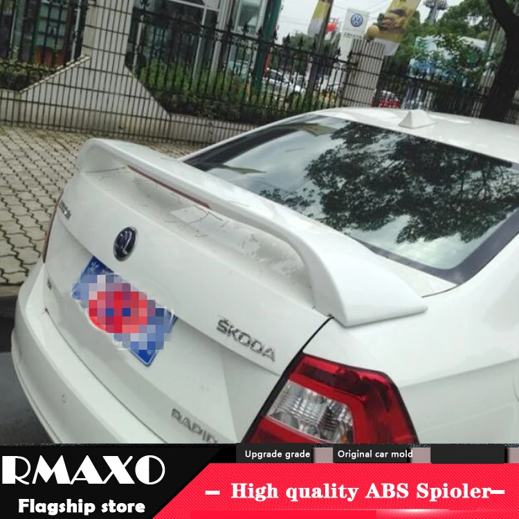 Спойлер для Skoda Rapid 2012 2015 спойлер высококачественный АБС пластик цветной задний