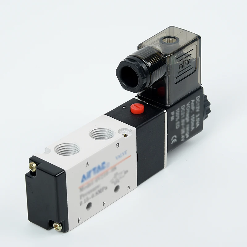 

4V210-08 Solenoid Valve DC 24V 2 Position Male Connectors Control Mufflers