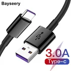 Кабель Baysrry USB Type C для Samsung S21, S20, S10, быстрая зарядка 3,0, кабель USB C, быстрая зарядка для Huawei P30, Xiaomi Mi 11, 10, провод