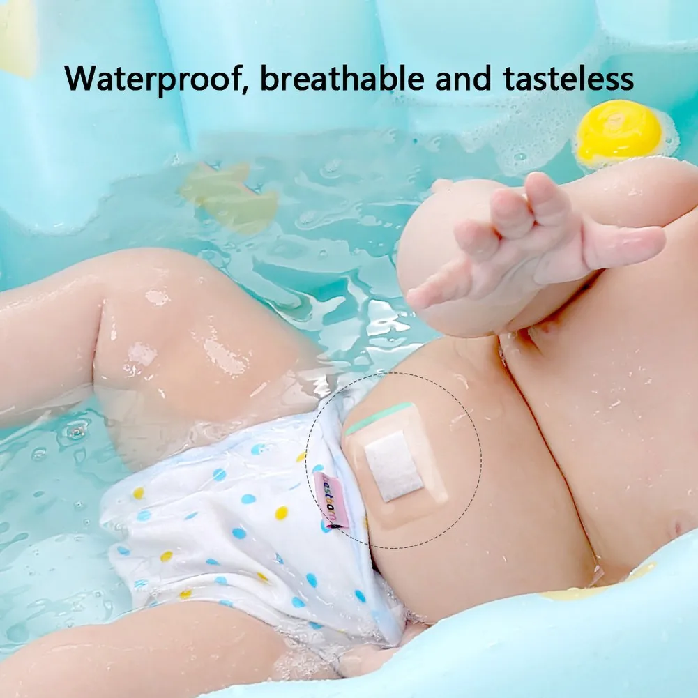 

10 шт. пупок малыша от Стикеры Водонепроницаемый пуповины патч для купания для новорожденных брюшной бандаж для живота Кнопка протекторы