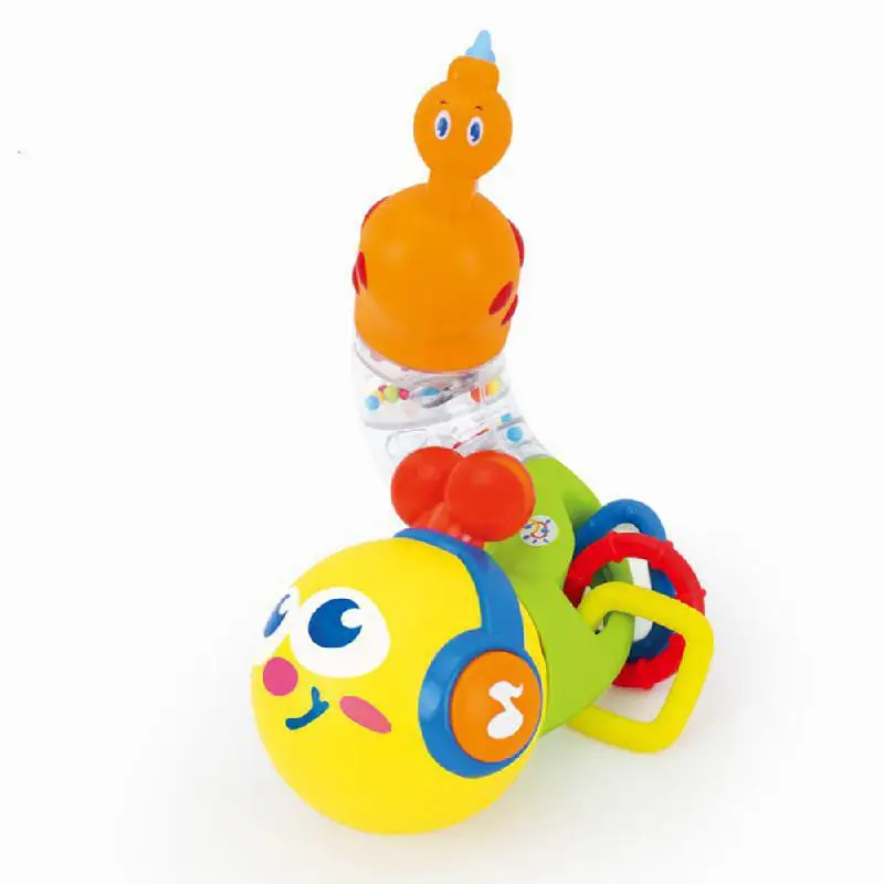 Новые милые детские игрушки электрические музыкальные Скручивающиеся червчатые