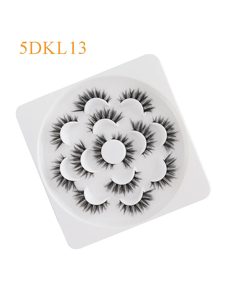 

5D Fake Eyelashes Natural Soft Crisscross Custom Logo Long Stem Premade Fans Makeup In Bulk Blooming Circle Cases Curl Lashes