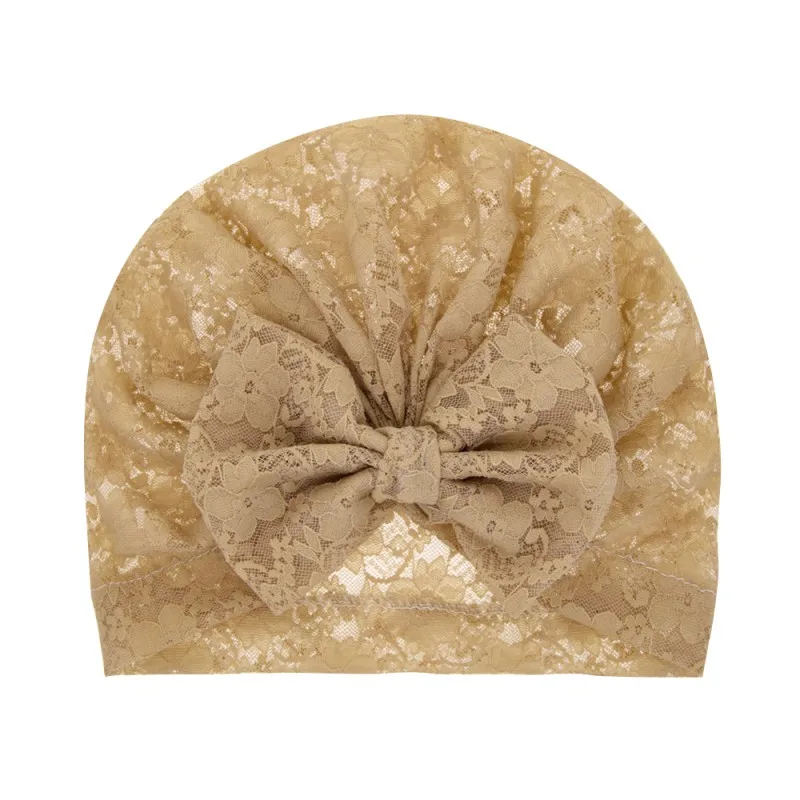 Мягкая шапочка для сна новорожденных девочек Детская чалма эластичная Шапочка с