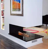 21 AUG Inno-Fire  36 inch  fireplace electric double sided bio fireplaces for apartments