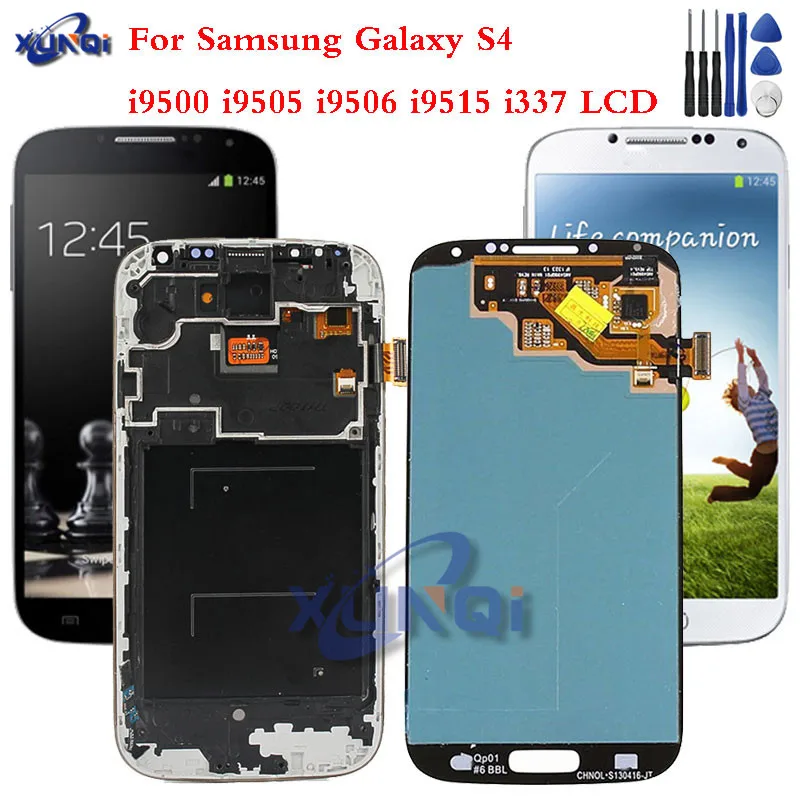 Жк дисплей AMOLED для Samsung Galaxy S4 i9500 i9505 i9506 i9515 i337 сенсорный экран с дигитайзером в
