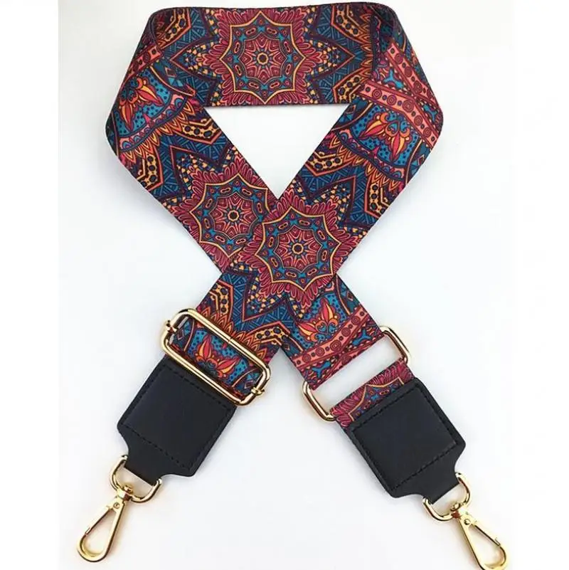 

Rainbow Cartoon Print Bag Strap Adjustable Wide Handbag Belt Replacement Long Shoulder Bag Straps Nylon accessories for bags New