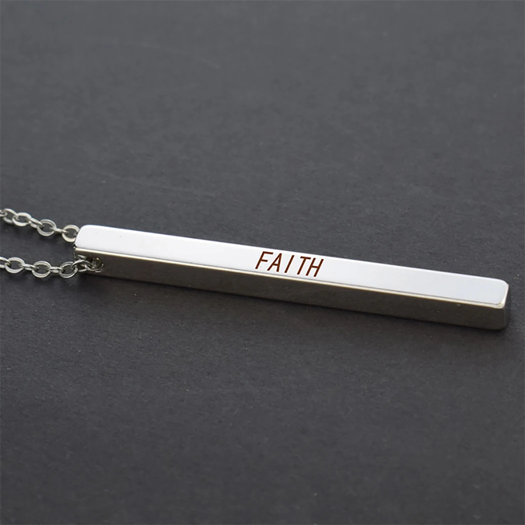 faith Это хорошо, с моей душой ожерелье, Библейское ожерелье с цитатой, кулон для мужчин и женщин, модное ожерелье, Религиозные ювелирные изделия, христианские подарки - Окраска металла: faith