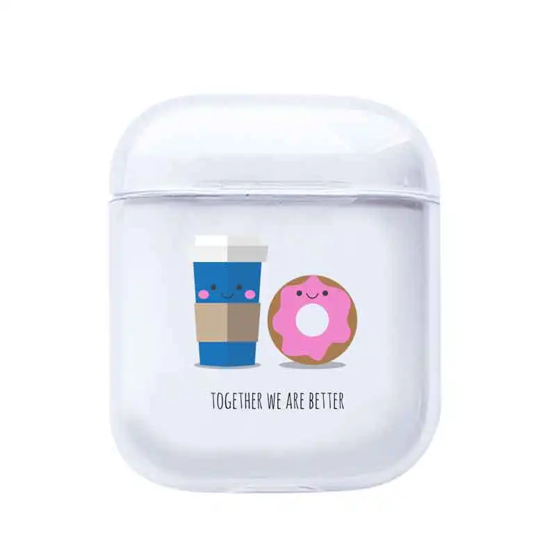 Чехол для наушников с рисунком пончика, Bluetooth, для Apple AirPods 1/2, мягкие силиконовые наушники для зарядки, чехол s для, защитный чехол для AirPods - Цвет: I200355