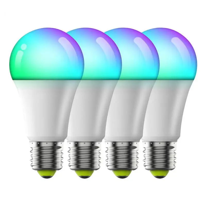

E27 Smart Control Lamp Wifi Bluetooth Led RGB Light Dimmable 10W RGBW Led Lamp Colorful Changing Bulb Led RGBWW White Decor Home