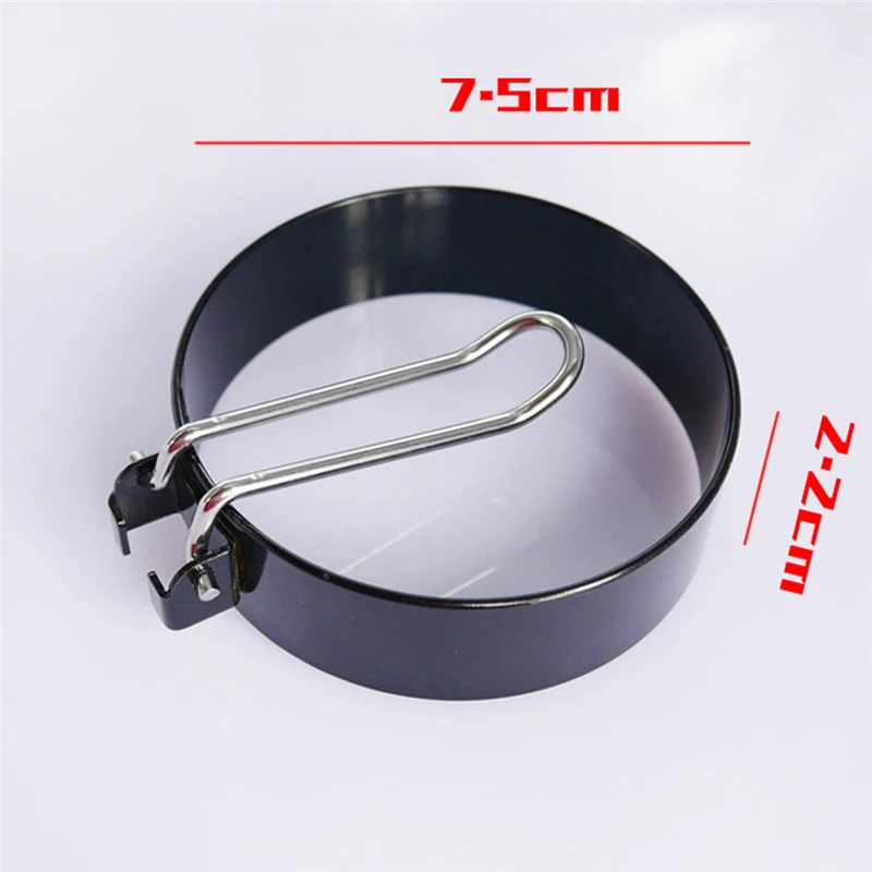 

4Pcs Stainless Steel Fried Egg Pancake Ring Omelette Fried Egg Round Nonstick Eggs Mold with Silicone Oil Brush Kitchen Gadget