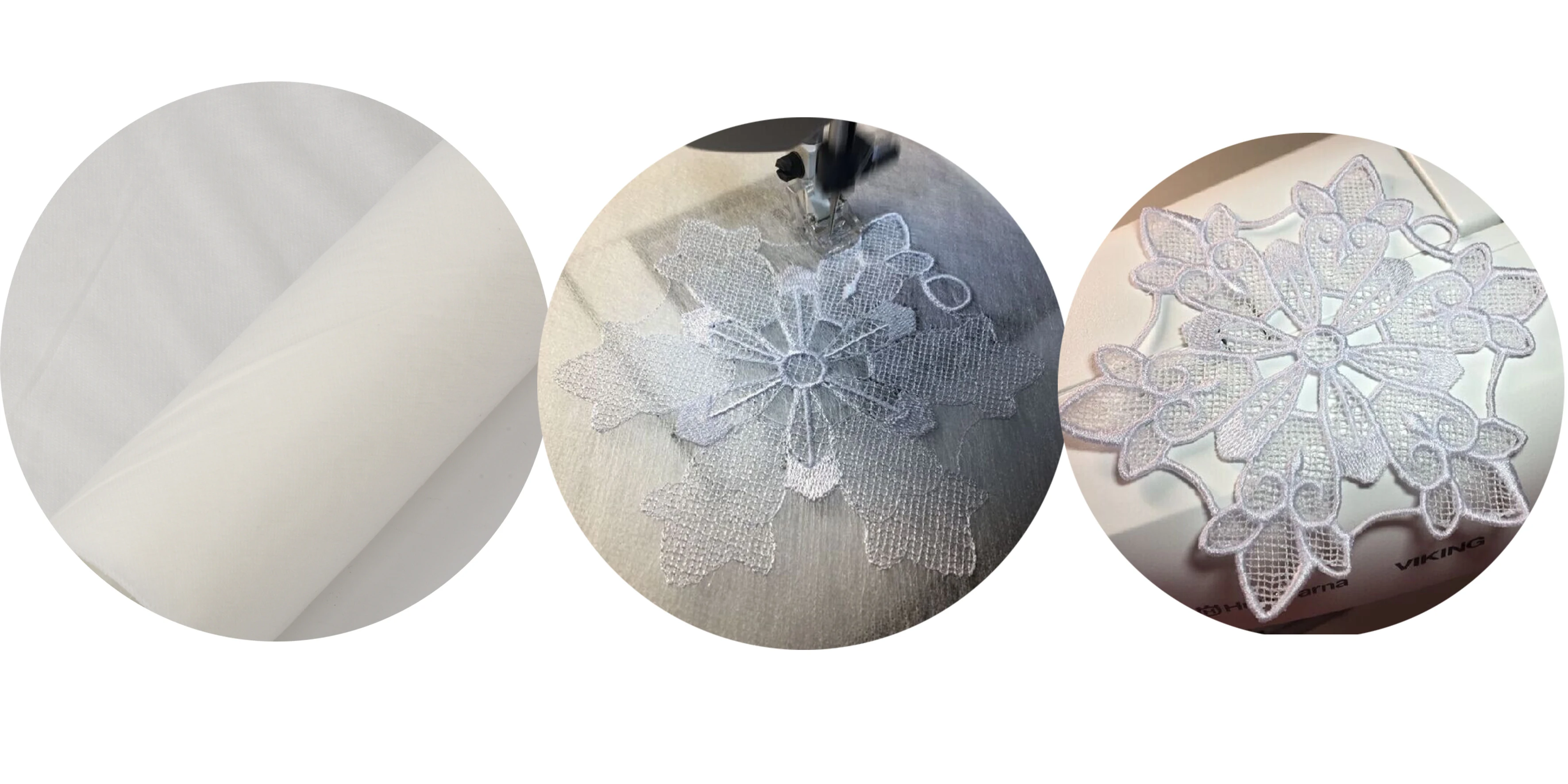 

Non Woven Water Soluble Embroidery Stabilizer & Backing Fabric Wash Away for FSL Free Standing Lace cutwork designs organza