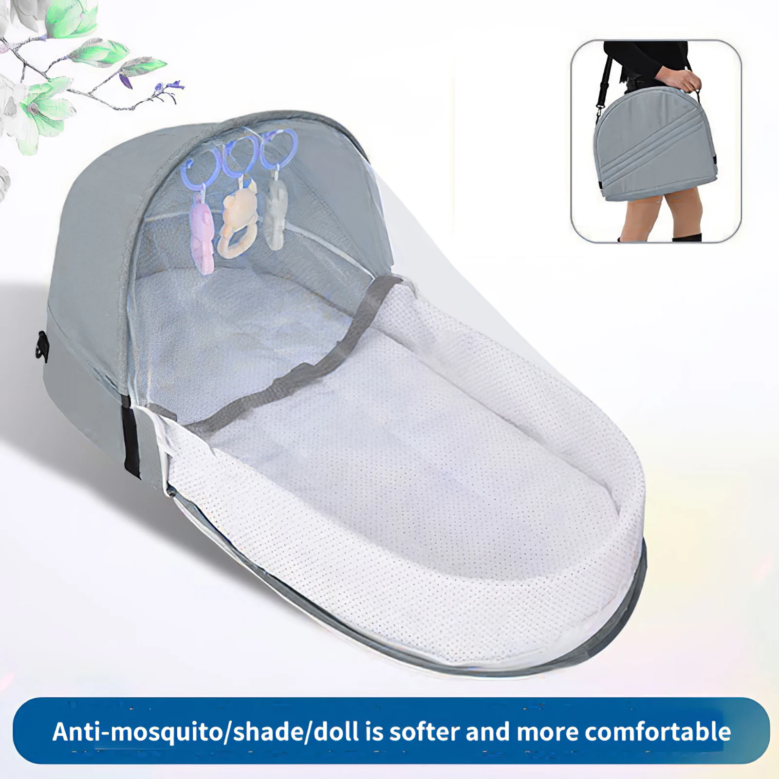 

Convenient Multi-Function Portable Baby Bed Sleeping Nest Travel Beds Nest For Newborns Portable Cribs For Baby Multifunction