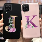 Чехол для Samsung A12, A125F, мягкий тонкий роскошный чехол с буквами A-Z для Samsung Galaxy A12, A 12, SM-A125F, чехлы для телефонов, бампер