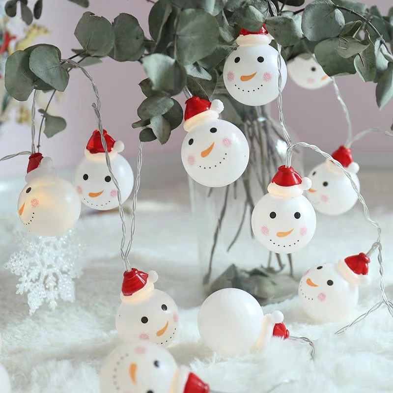

2M/3m LED Snowman Fairy String Lights Santa Christmas Light Home Garden Indoor Party Wedding Decoration Colorful Light Festival