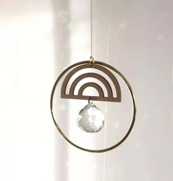 

Handmade Crystal Suncatcher Lightcatcher Occult Windows Hanging Home Decor