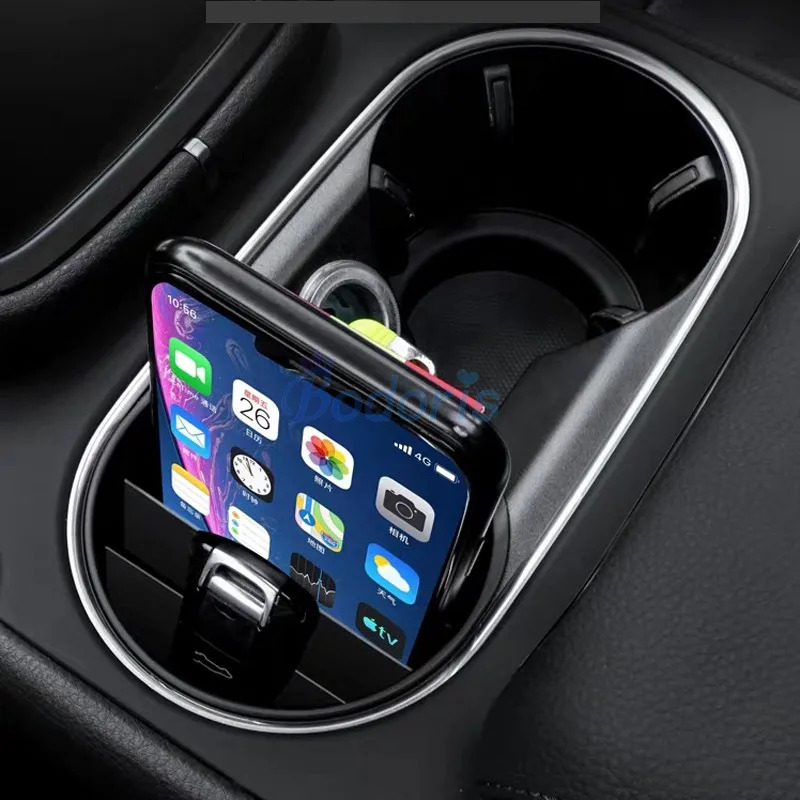 Держатель для стакана с водой в салон подлокотник напитков ящик хранения