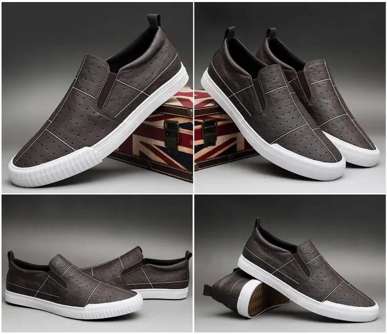 

Nice Spring New Style Fashion Men Pu Leather slip-on Casual Shoes Trend Shoes Cool Loafers Flats