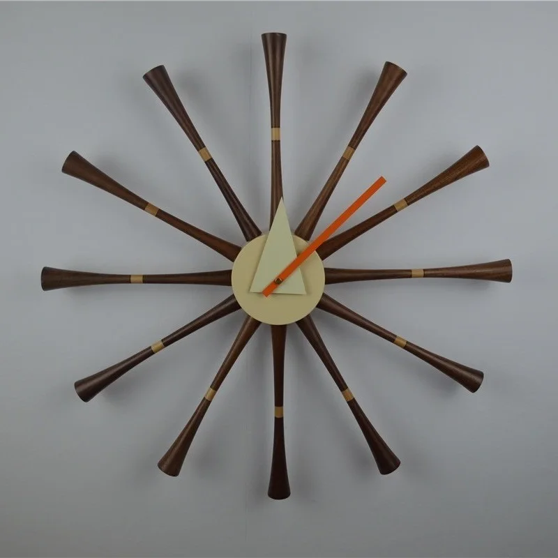 Скандинавский стиль шпинделя настенные часы Slience 54 см/Настенные декоративные