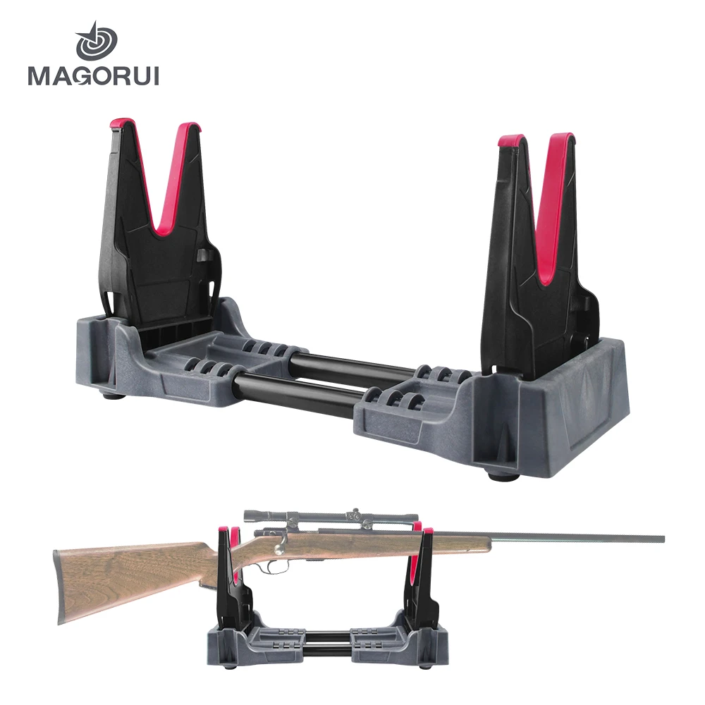 

Magorui Adjustable Airsoft Display Cradle Holder Compact Range Vise Gun Stands Rifle Guns Cleaning and maintenance Racks