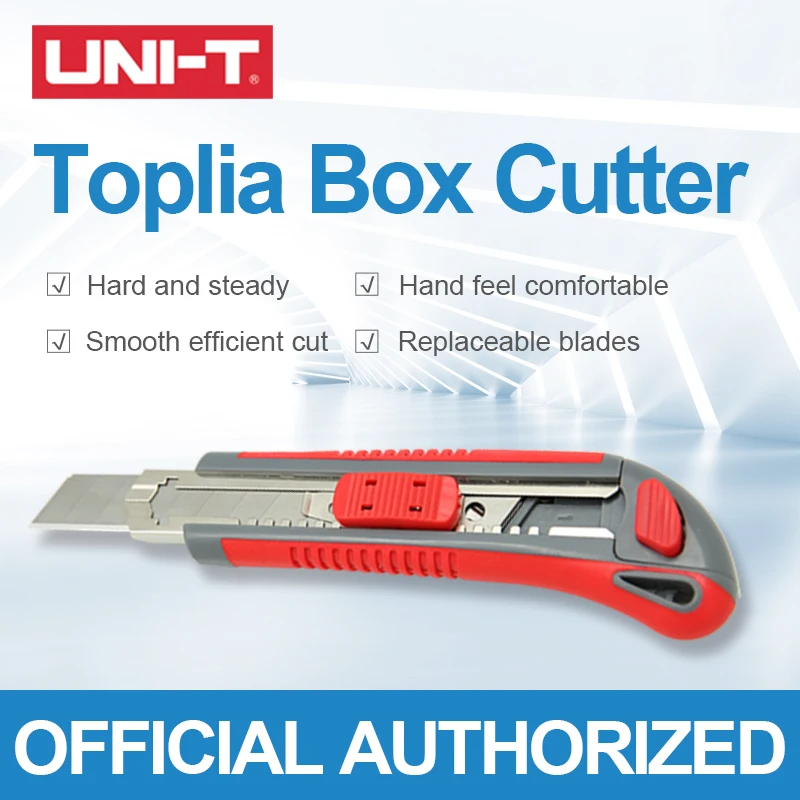

Toplia Box Cutter Utility Sliding Blade Knife Cardboard Cutting Stainless Steel Strong and Steady Mini Pocket Hand Tools