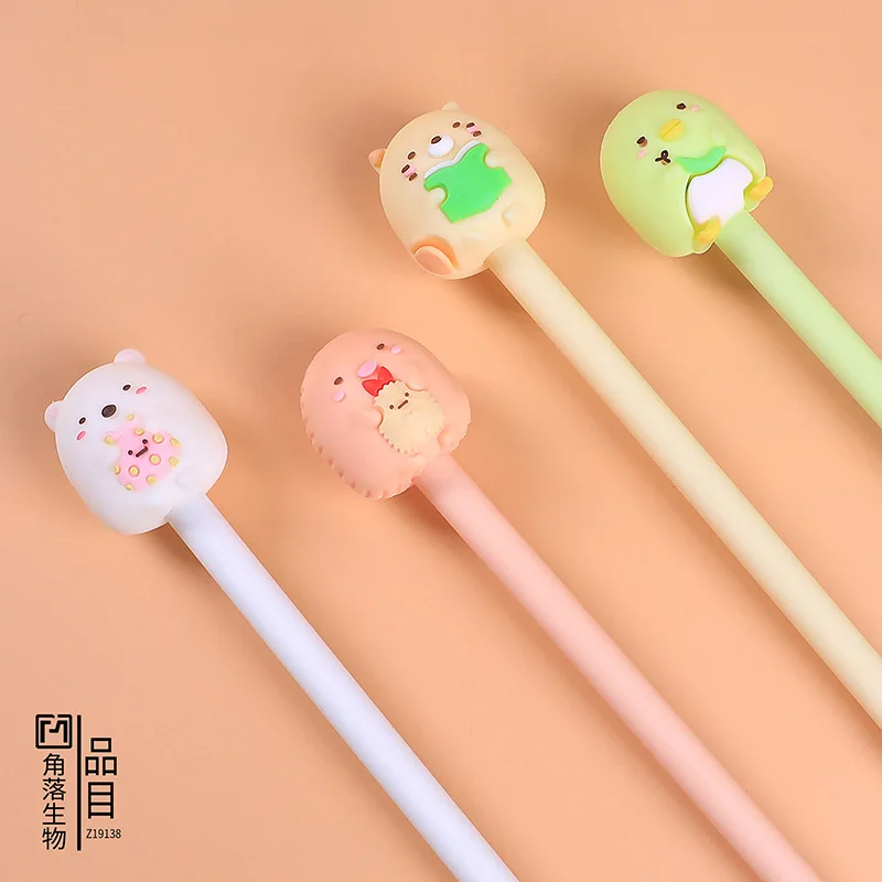 0 5 мм розовый зеленый голубой цвет Sumikko Gurashi гель черные чернила для ручки