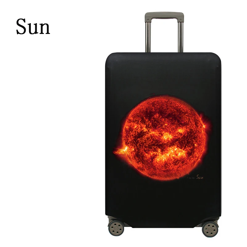 Sun Эластичный Чехол для багажа, пылезащитный чехол для путешествий, чехол для 18-32 дюймов, сумка на колесиках, чехол, аксессуары для багажа - Цвет: Sun