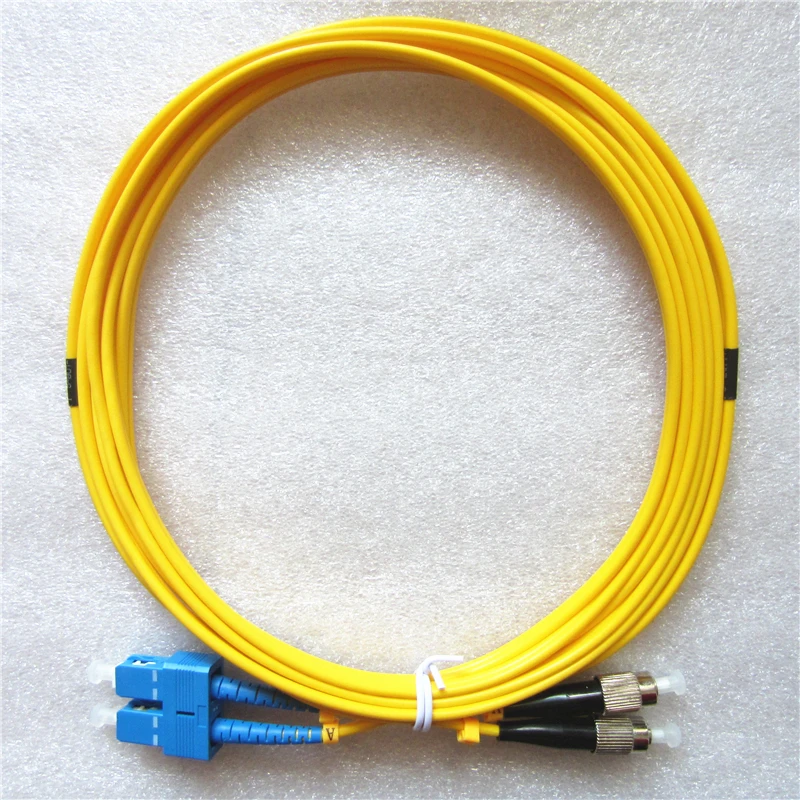 SC FC оптоволоконный соединительный кабель одномодовый дуплексный 3 мм метра SC/UPC