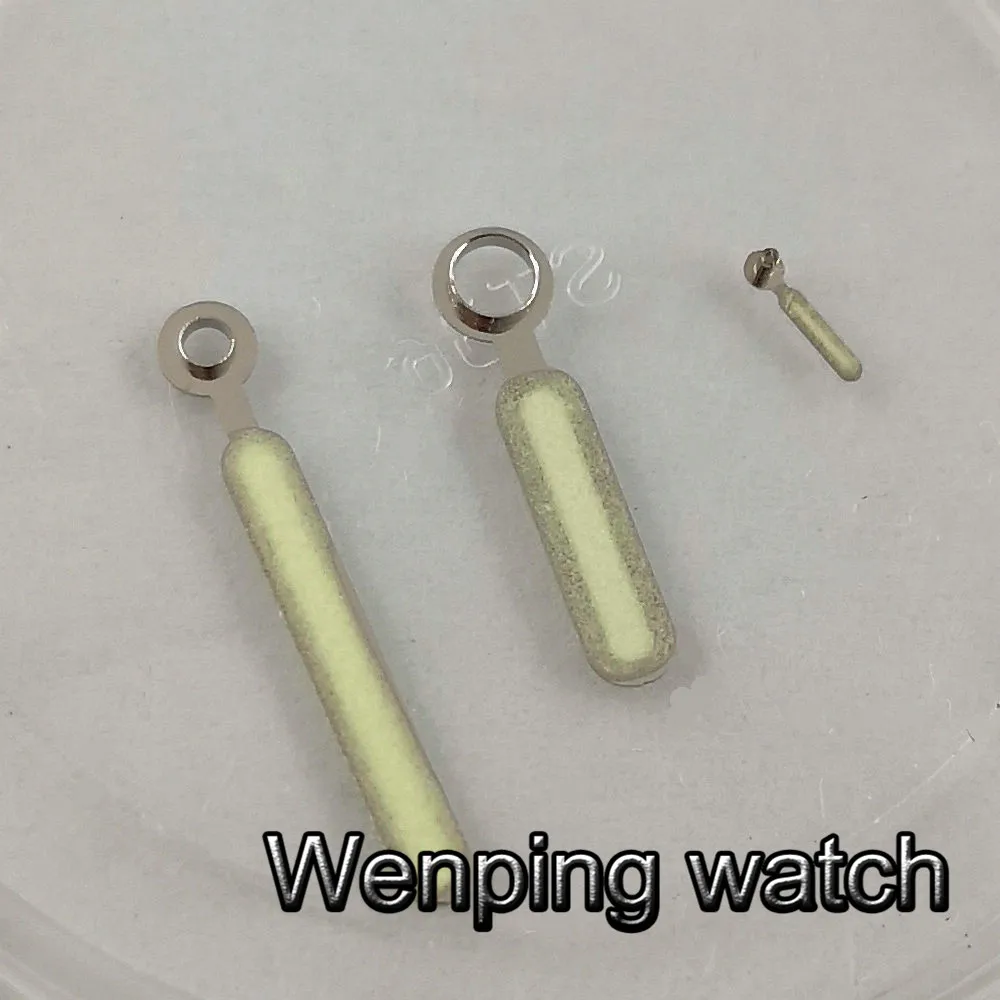 Bliger серебряные часы стрелки зеленый светящийся подходит для ETA 6497 6498 sea gull 3600 3620